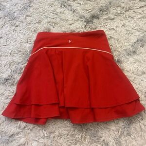 NWT OLD NAVY ATHLETIC RED SKIRT 2 IN 1